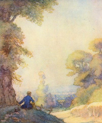 Illustration für The Scholar-Gipsy von Matthew Arnold von Frank Adams