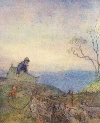 Illustration für The Scholar-Gipsy von Matthew Arnold von Frank Adams