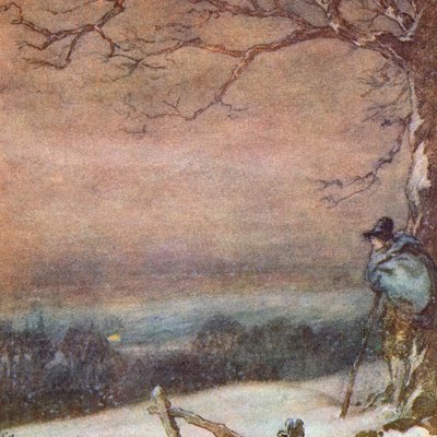 Illustration für Der Gelehrte Zigeuner von Matthew Arnold von Frank Adams