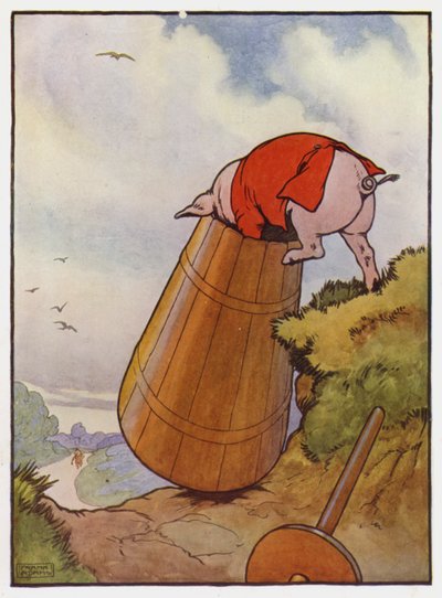 Illustration für Die drei kleinen Schweinchen von Frank Adams