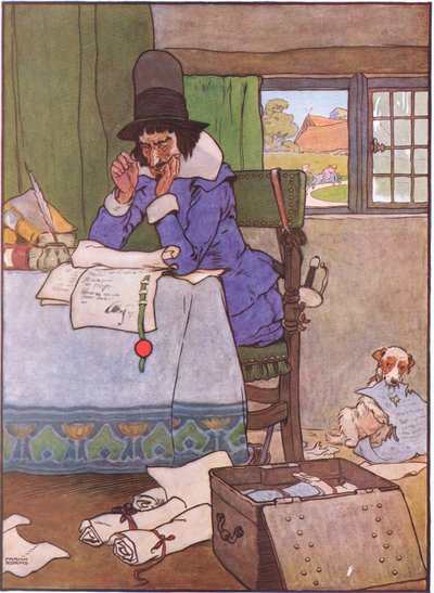 Als er ihren Reichtum plante, sie beide zu beseitigen, 1930er Jahre von Frank Adams