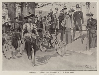 Ein modisches Vergnügen, der Morgenausritt im Hyde Park von Frank Craig