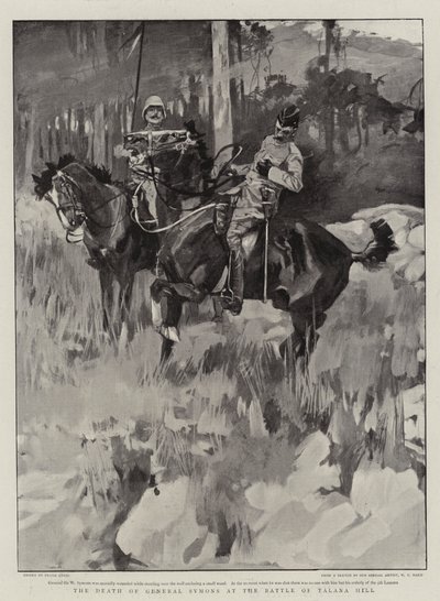 Der Tod von General Symons in der Schlacht von Talana Hill von Frank Craig