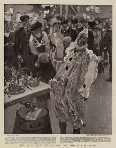 Weihnachtstag des Handwerkers, Festlichkeiten auf einem Kriegsschiff von Frank Craig