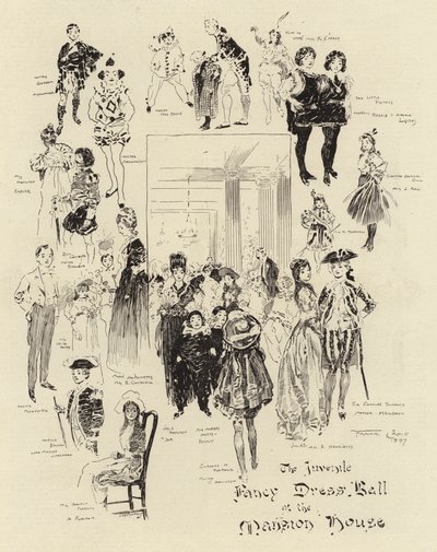 Der Jugendkostümball im Mansion House von Frank Craig