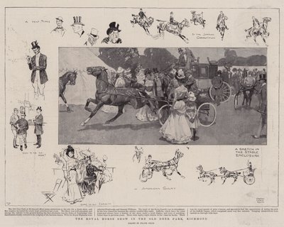 Die Königliche Pferdeschau im Alten Hirschpark, Richmond von Frank Craig