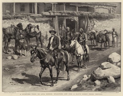 Eine Jagdtour in Kleinasien, Start zu einem Jagdtag von Chivril von Frank Dadd