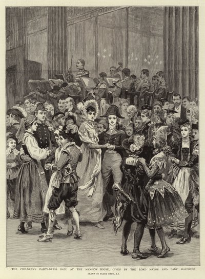 Der Kinderkostümball im Mansion House, gegeben vom Lord Mayor und der Lady Mayoress von Frank Dadd