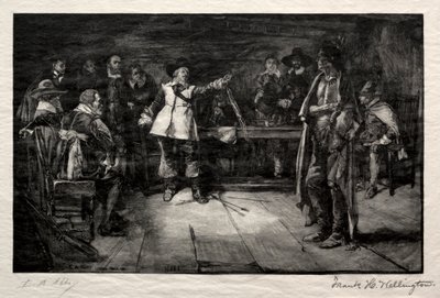 Miles Standishs Herausforderung, 1887 von Frank H. Wellington