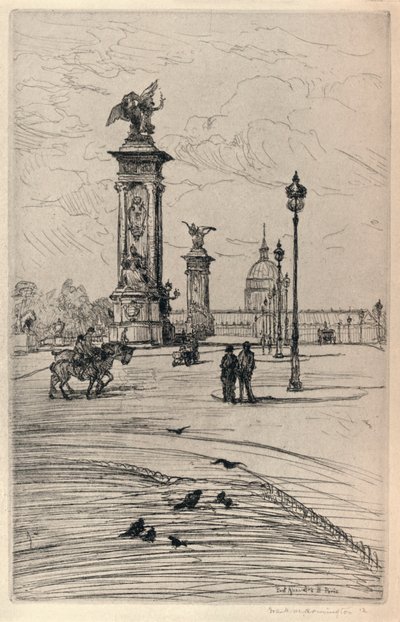 Die Pont Alexandre III, 1915 von Frank Milton Armington