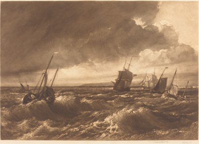 Die Mündung der Themse—Isle of Sheppey in der Ferne von Frank Short, after Joseph Mallord William Turner