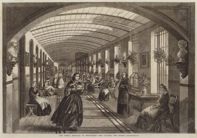 Das Royal Hospital of Bethlehem, die Galerie für Frauen von Frank Vizetelly
