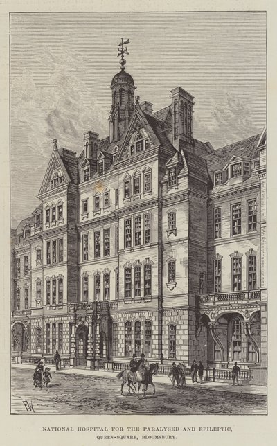 Nationales Krankenhaus für Gelähmte und Epileptiker, Queen-Square, Bloomsbury von Frank Watkins