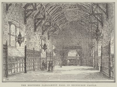 Die restaurierte Parlamentshalle im Edinburgh Castle von Frank Watkins
