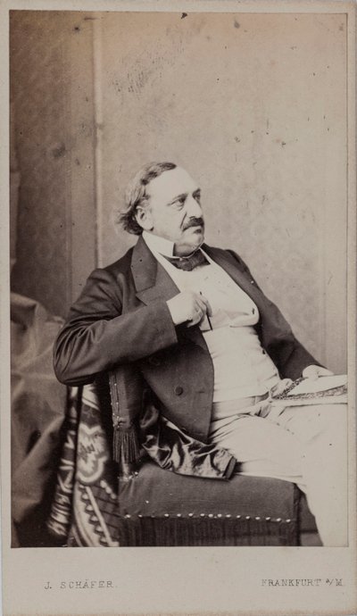 Porträt des Komponisten Friedrich von Flotow, 1883 von Frankfurt . Photo studio J. Schäfer