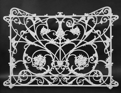 Abschnitt eines Balkon-Geländers vom Mecca Apartment Building, 34th und State Streets, Chicago, Illinois, 1891-92 von Franklin Pierce Burnham