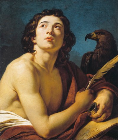 Heiliger Johannes der Evangelist von François André Vincent