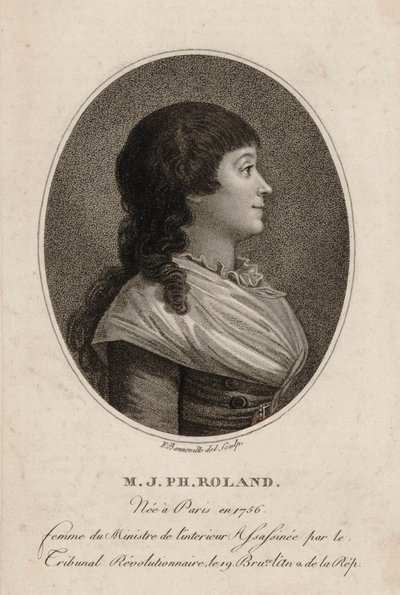 Madame Roland von Bonneville von Francois Bonneville