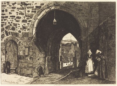 Das Tor von St. Malo in Dinan von François Bonvin