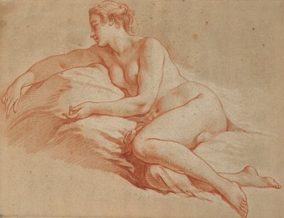 Boucher - Liegende nackte Frau, nach links gedreht von François Boucher