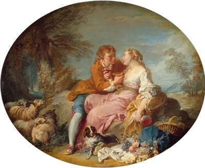 Pastorale Szene, frühe 1730er Jahre von François Boucher