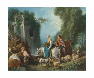Boucher - Pastorale an der Quelle von François Boucher