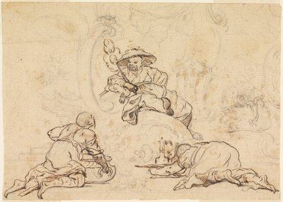 Entwürfe für Chinoiserie-Ornament von François Boucher