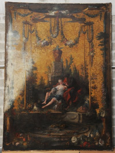 François Boucher, Maurice Jacques - Karton für Tapisserie. Vertumnus und Pomona von François Boucher