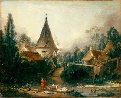 Landschaft in der Nähe von Beauvais von François Boucher