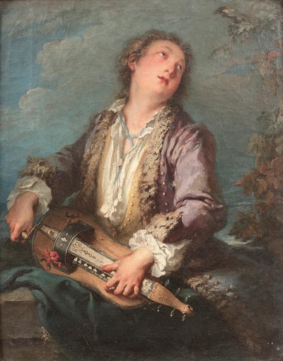 Drehleierspieler von François Boucher