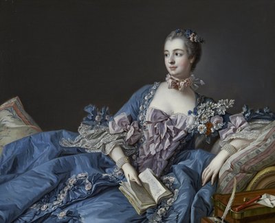 Porträt der Marquise de Pompadour 1721-1764, um 1758 von François Boucher