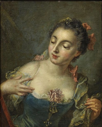 Junge Dame nach links von François Boucher