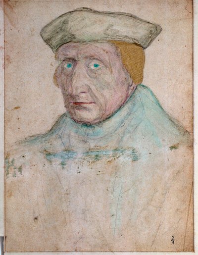 Porträt von Guillaume Bude (Budee) (Budaeus) (1467-1540), Meister der königlichen Buchhandlung von Francois I. in Fontainebleau von François Clouet