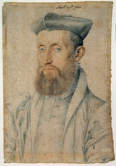 Porträt von Mellin de Saint-Gelais (1495-1558), französischer Dichter von François Clouet