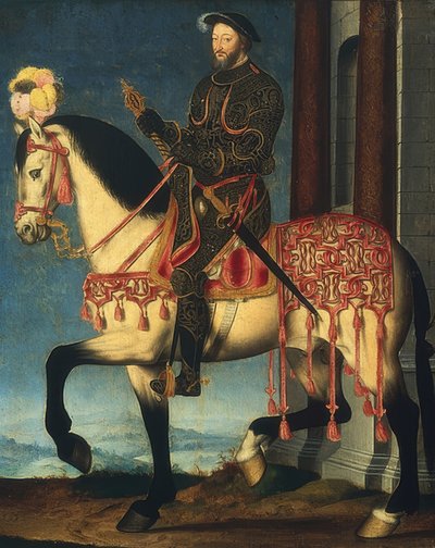 Reiterbildnis Franz I, König von Frankreich von François Clouet