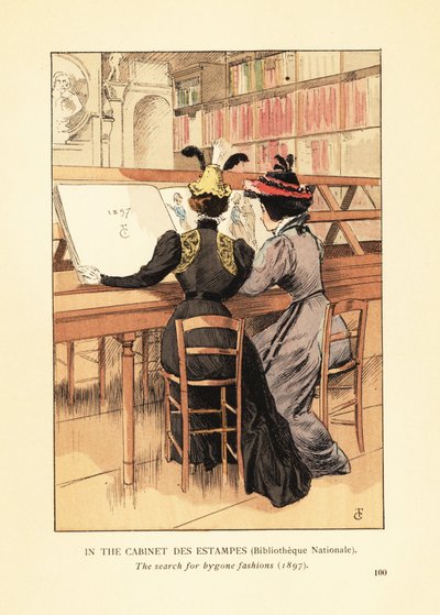 Im Cabinet des Estampes, Bibliothèque Nationale von François Courboin