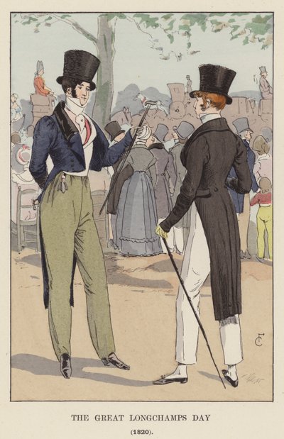 Der große Longchamps-Tag, 1820 von François Courboin