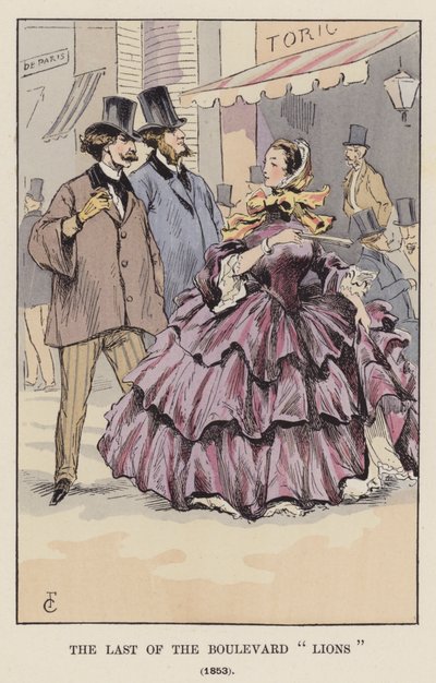 Der letzte der Boulevard-Löwen, 1853 von François Courboin