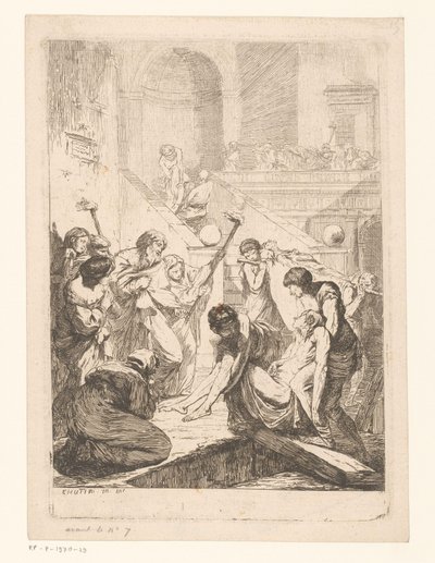 Begräbnis der Toten (Sieben Werke der Barmherzigkeit) von François Hutin