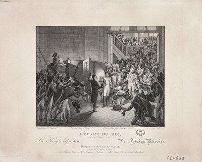 Abreise des Königs, 19. März 1815, ca. 1820 von François Joseph Heim