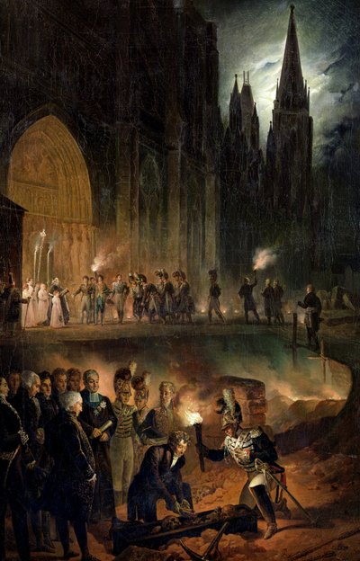 Überführung der Gebeine der königlichen Familie in die Kirche von St. Denis, 18. Januar 1817 von François Joseph Heim