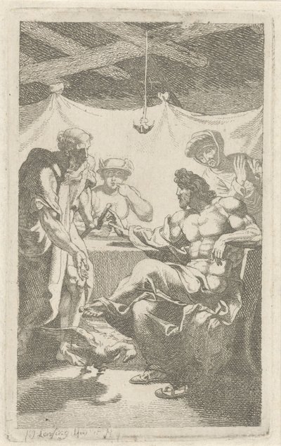 Jupiter und Merkur bei Philemon und Baucis von François Joseph Lonsing