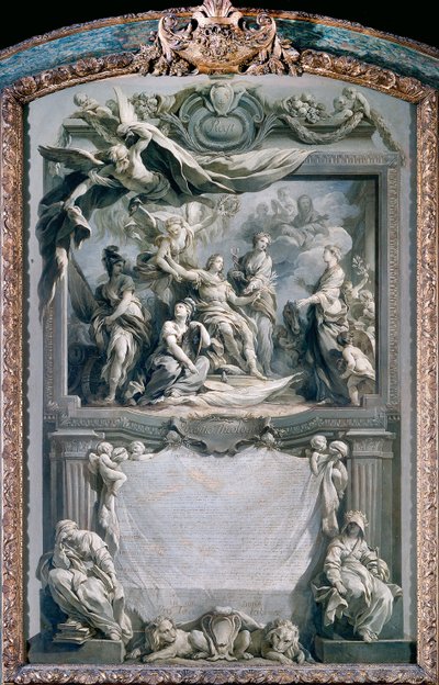 Ludwig XV. bringt Europa den Frieden von François Le Moyne