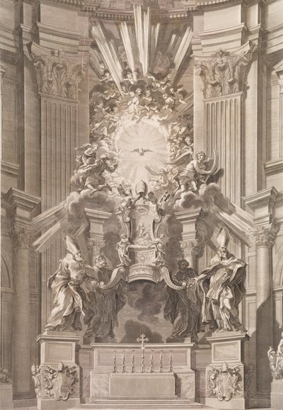 Cathedram S. Petri in interiore templi fronte...Tafel 41 aus dem Album 