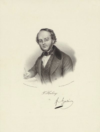 Dargestellte Person: Jacques Fromental Halévy von Francois Seraphin Delpech