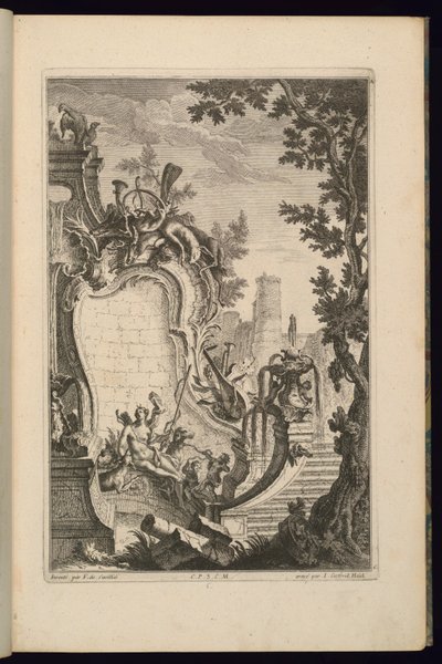 Entwurf für einen Brunnen mit Diana von François de Cuvilliés the Elder
