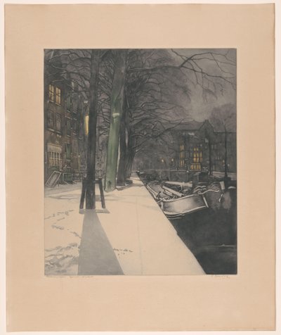 Prinsengracht von Frans Everbag (signed by artist)