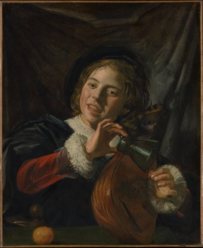 Junge mit einer Laute von Frans Hals