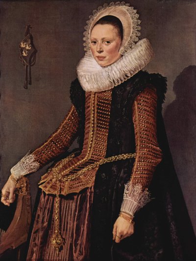 Porträt einer stehenden Frau von Frans Hals