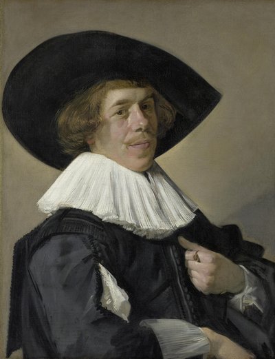 Bildnis eines Mannes, wahrscheinlich Jan Miense Molenaer von Frans Hals